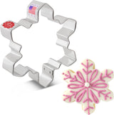 Geometric Snowflake Cookie Cutter, 4" Made in USA by Ann Clark
