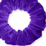 Velvet Scrunchies Jumbo Size Plush Big Ponytail Holders Thick Braided Locked Hair Big Made in the USA Green Pine