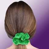 Velvet Scrunchies Premium Plush Soft Ponytail Holder Made in the USA Black
