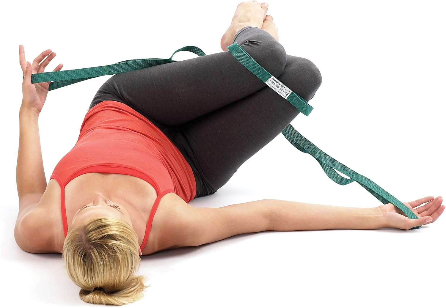 OPTP The Original Stretch Out Strap with Exercise Pilates Essentials Book, USA Made Top Choice Stretch Out Straps for Physical Therapy, Pilates Stretching Strap or Knee Therapy Strap