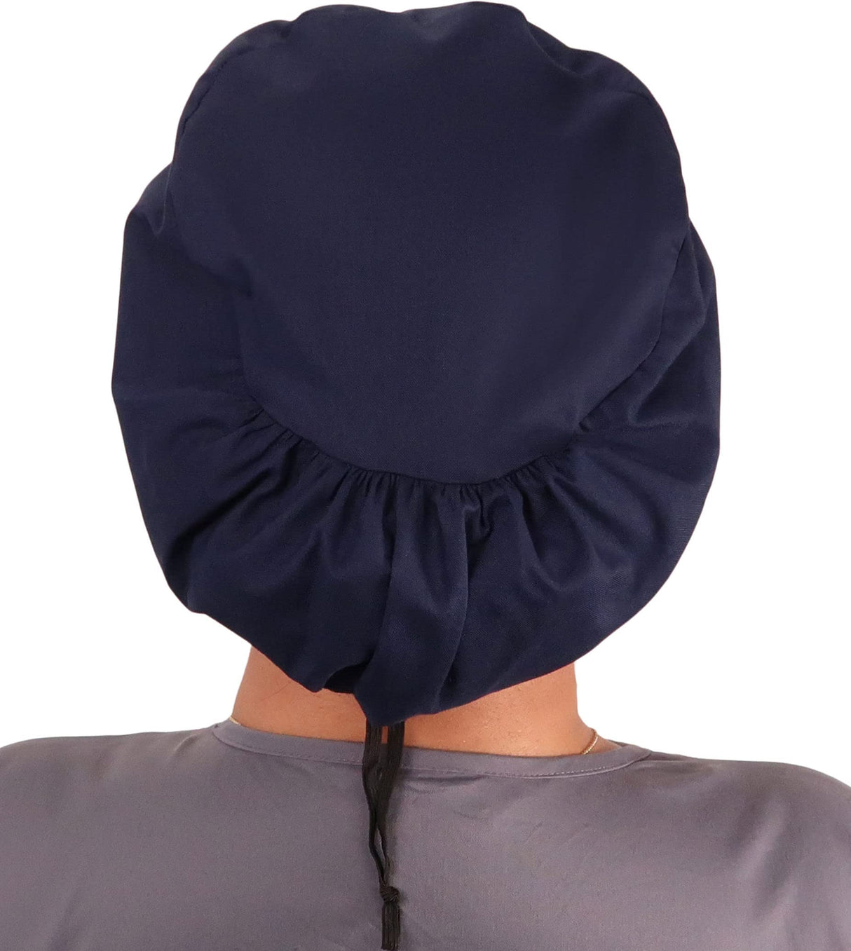Sparkling EARTH Riley Medical Scrub Caps with Flat Front and Roomy Back - Adjustable Cord Lock Closure - Made in The USA!