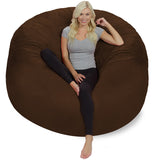 Chill Sack Bean Bag Chair: Giant 6' Memory Foam Furniture Bean Bag - Big Sofa with Soft Micro Fiber Cover, Charcoal