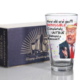 Funny Trump Birthday Glass - Trump Birthday Gifts for Men, Donald Trump Gifts for Men, Funny Birthday Gift for Women, Trump Gifts, Birthday Gift for Husband, Trump Stuff, Maga Merch (SHOT GLASS)
