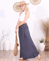 Popana Womens Long Maxi Skirt - Made in USA Long Skirts for Women Trendy - Casual Convertible Sundress Plus Size Maxi Skirt