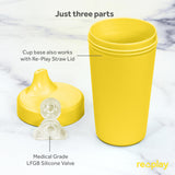 Re-Play Made in USA 10 Oz. Sippy Cups for Toddlers, Pack of 4 - Reusable Spill Proof Cups for Kids, Dishwasher/Microwave Safe - Hard Spout Sippy Cups for Toddlers 3.13" x 6.25", Desert Roses