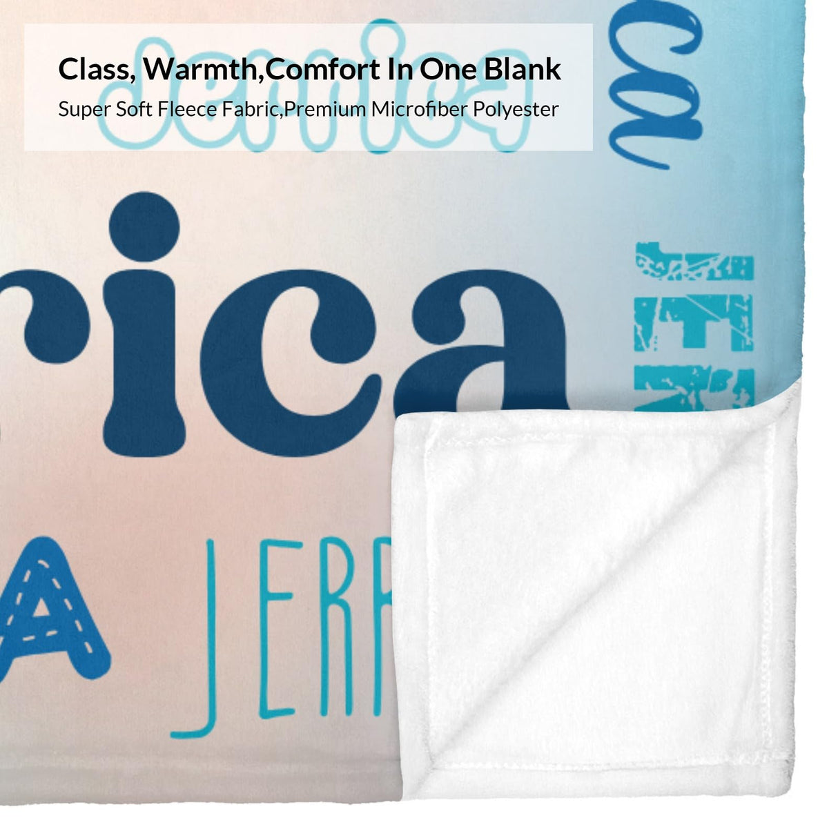 Custom Blanket with Name, Soft Cozy Personalized Name Blankets for Kids, Girls, Boys, Adults, Customized Christmas Blanket for Women, Men, Newborn, New Mom, Red Colors, Made in USA