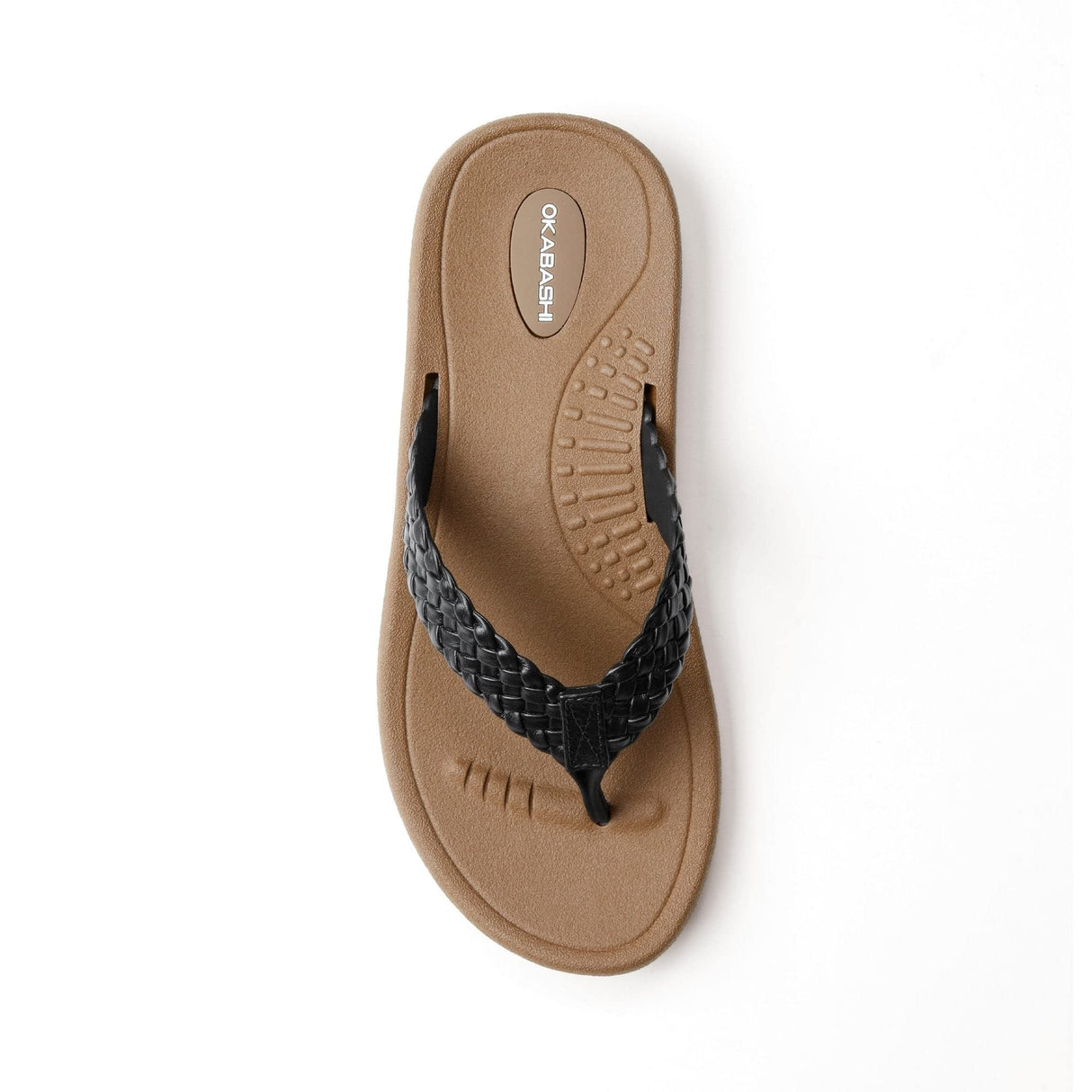 OKABASHI Women's Baha Flip Flop | Contoured Footbed w/Arch Support for All-Day Comfort | Slip-Resistant & Waterproof | Sustainably Made in The USA