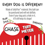 Jolly Pets Medium Soccer Ball Floating-Bouncing Dog Toy, 6 inch Diameter, Apple Green (SB06 GR)