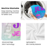 Custom Blanket with Name, Soft Cozy Personalized Name Blankets for Kids, Girls, Boys, Adults, Customized Christmas Blanket for Women, Men, Newborn, New Mom, Red Colors, Made in USA