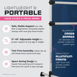 VITA Barre Portable Freestanding Double Ballet Barre, Prodigy, Aluminum | Adjustable Height, USA Made, Home or Gym Exercise Equipment for Kids & Adults | Dance, Fitness, Pilates