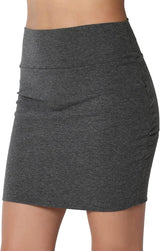 Sweet Hearts Mini Pencil Skirt for Women- Above Knee Basic Basic Bodycon Skirt Made in USA