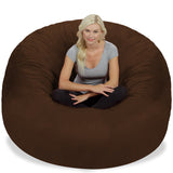 Chill Sack Bean Bag Chair: Giant 6' Memory Foam Furniture Bean Bag - Big Sofa with Soft Micro Fiber Cover, Charcoal
