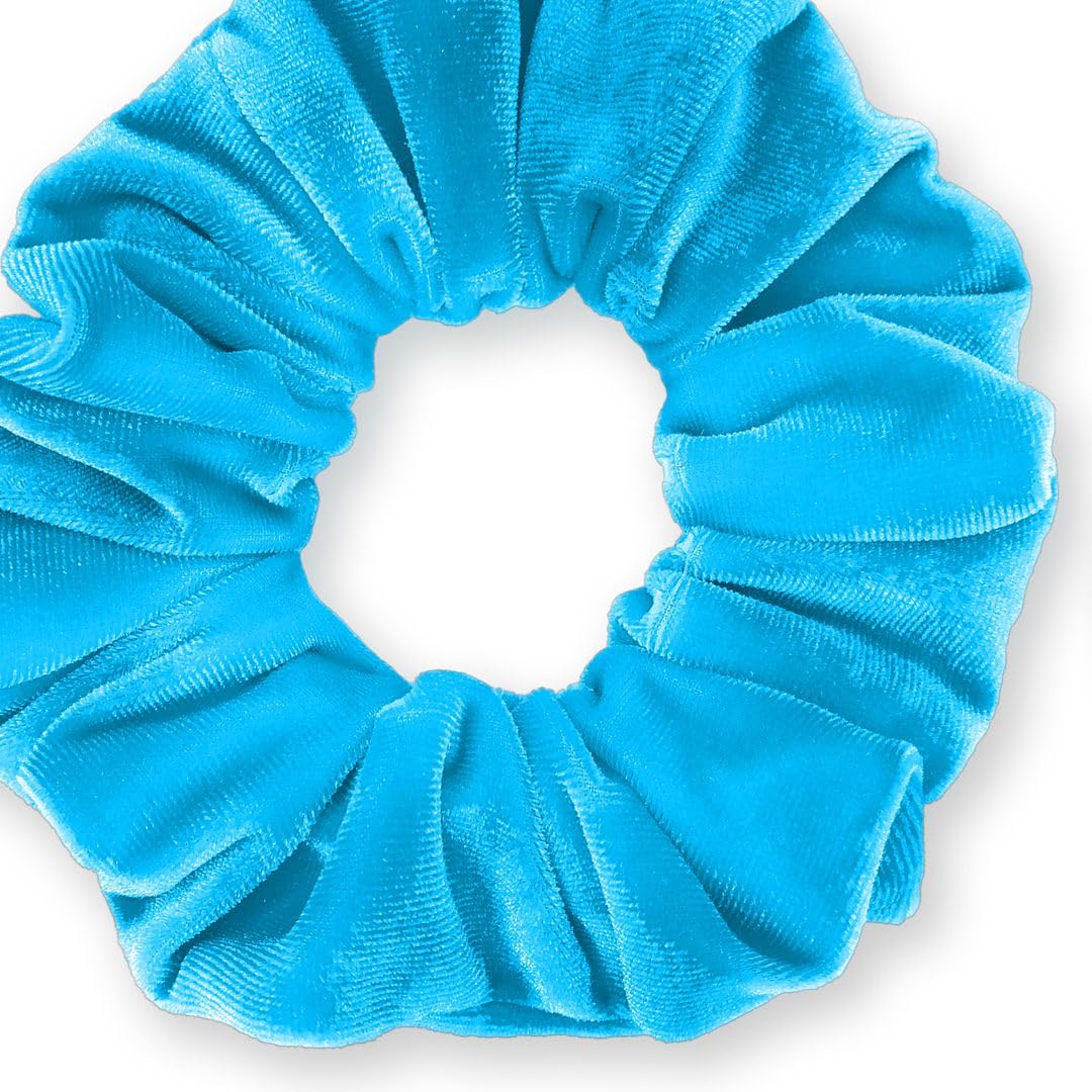 Velvet Scrunchies Premium Plush Soft Ponytail Holder Made in the USA Black