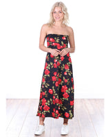 Popana Womens Long Maxi Skirt - Made in USA Long Skirts for Women Trendy - Casual Convertible Sundress Plus Size Maxi Skirt