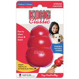 KONG Classic Stuffable Dog Toy - Fetch & Chew Toy for Dogs - Treat-Filling Capabilities & Erratic Bounce for Extended Play Time - Durable Natural Rubber Material - for Medium Dogs