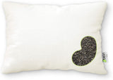 Buckwheat Hull Travel/Toddler Bed Pillow - Neck Bed Body Floor Cushion Eco Friendly Throw Bolster - Made in USA - Cotton Zippered Shell Filled with Organic Buckwheat - 13" x 18"