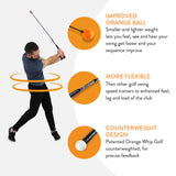 Orange Whip Distance Duo Patented & Made in USA- Lightspeed + Golf Swing Trainer Set *Made in USA*