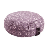 Hugger Mugger Zafu Meditation Cushion - Support in Cross-Legged Sitting, Buckwheat Filled, Durable Fabric, Convenient Handle, Handmade in USA