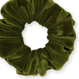 Velvet Scrunchies Premium Plush Soft Ponytail Holder Made in the USA Black