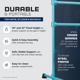 VITA Barre Portable Freestanding Double Ballet Barre, Extreme, Steel | Fixed Height, Made in USA, Home or Gym Exercise Equipment for Kids & Adults | Dance, Fitness, Pilates