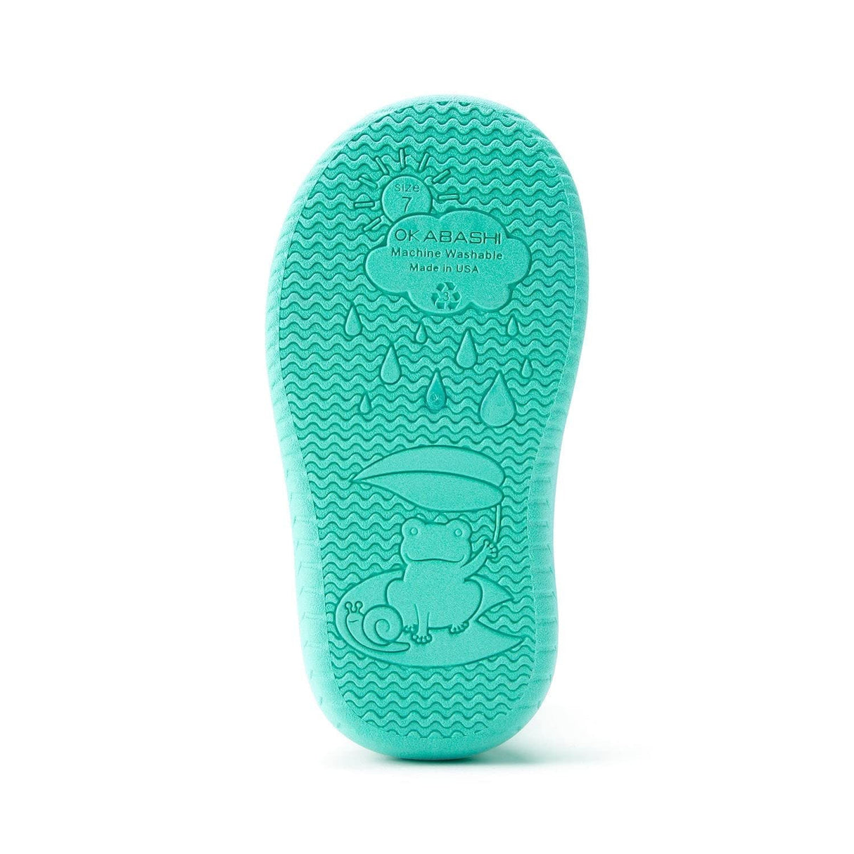 OKABASHI Kid's Kendall Rain Boot | Waterproof Design | Machine Washable | Easy-On Handles | Latex Free | Sustainably Made in the USA