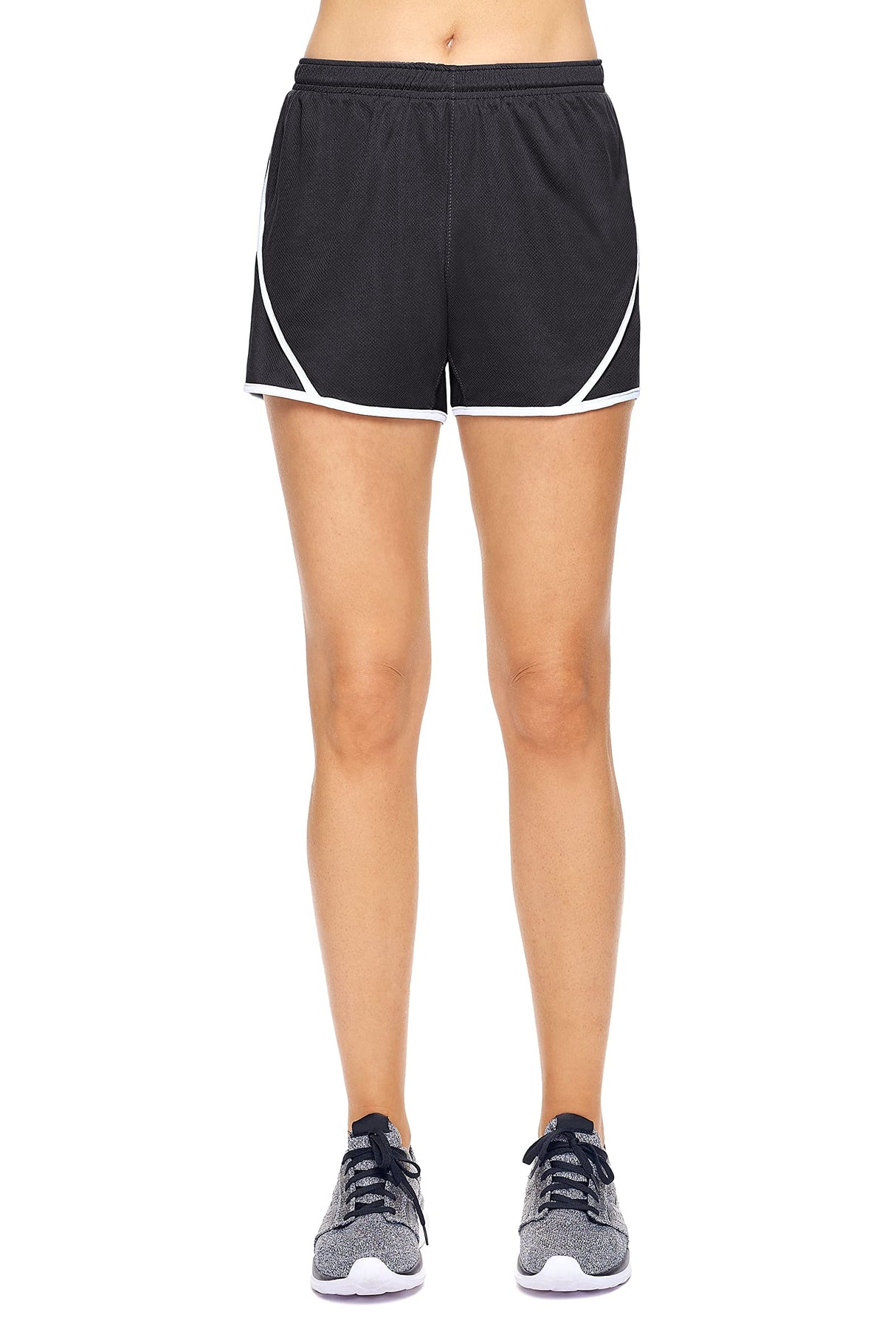 Expert Brand USA-Made Women's Oxymesh Dry Fit Athletic Running Shorts