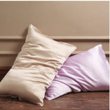 Pink Silk Pillow Cases with Zipper Made in USA, 100% 22 Momme Mulberry Silk Pillowcase for Hair and Skin, Acne Free, Anti Aging, Anti Wrinkle, Hypoallergenic (Pink, Standard)