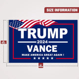 Trump Vance 2024 Flags 3x5 Outdoor made in usa Double Sided 3 Ply Heavy Duty Trump 2024 Flags Banner for Outside with 2 Brass Grommets UV protection Fade Resistant for Indoor Outdoor Decorations