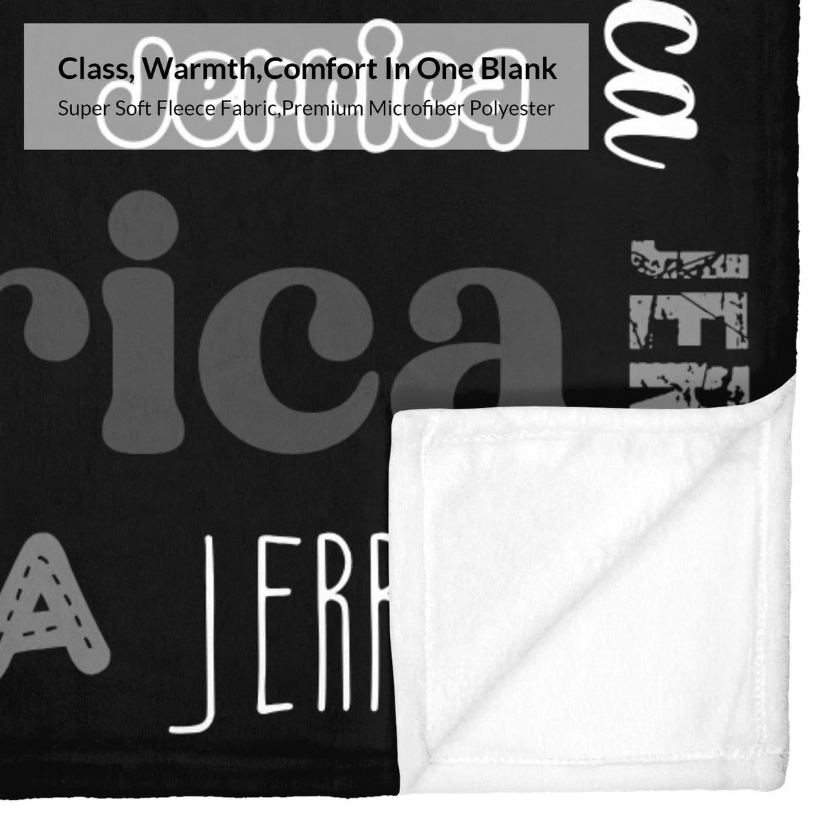 Custom Blanket with Name, Soft Cozy Personalized Name Blankets for Kids, Girls, Boys, Adults, Customized Christmas Blanket for Women, Men, Newborn, New Mom, Red Colors, Made in USA