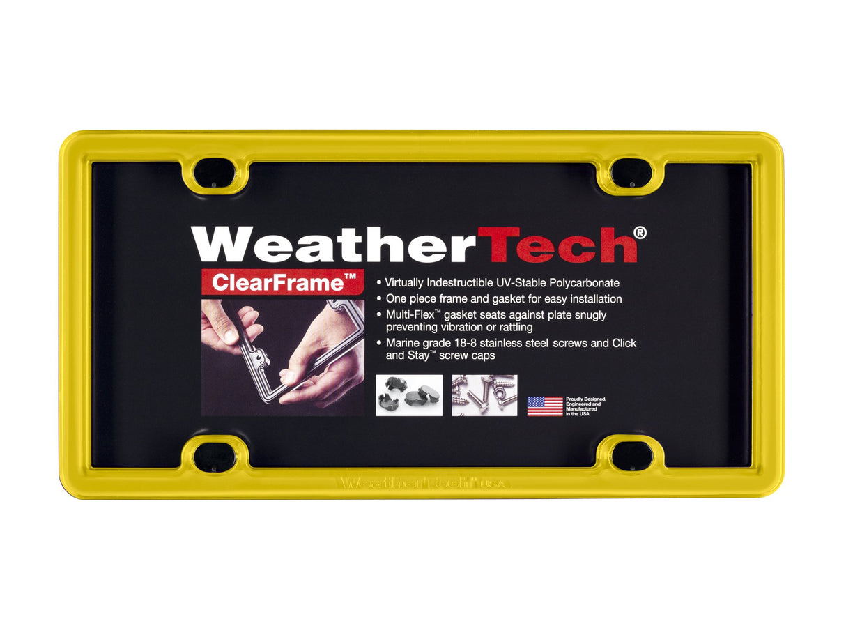 WeatherTech ClearFrame License Plate Frame, Baby Blue