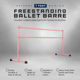 VITA Barre Portable Freestanding Double Ballet Barre, Extreme, Steel | Fixed Height, Made in USA, Home or Gym Exercise Equipment for Kids & Adults | Dance, Fitness, Pilates