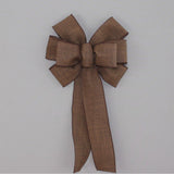 Red Rustic Wreath Bow - Red Christmas Bow by Package Perfect Bows – Made in USA (8 inch bow)