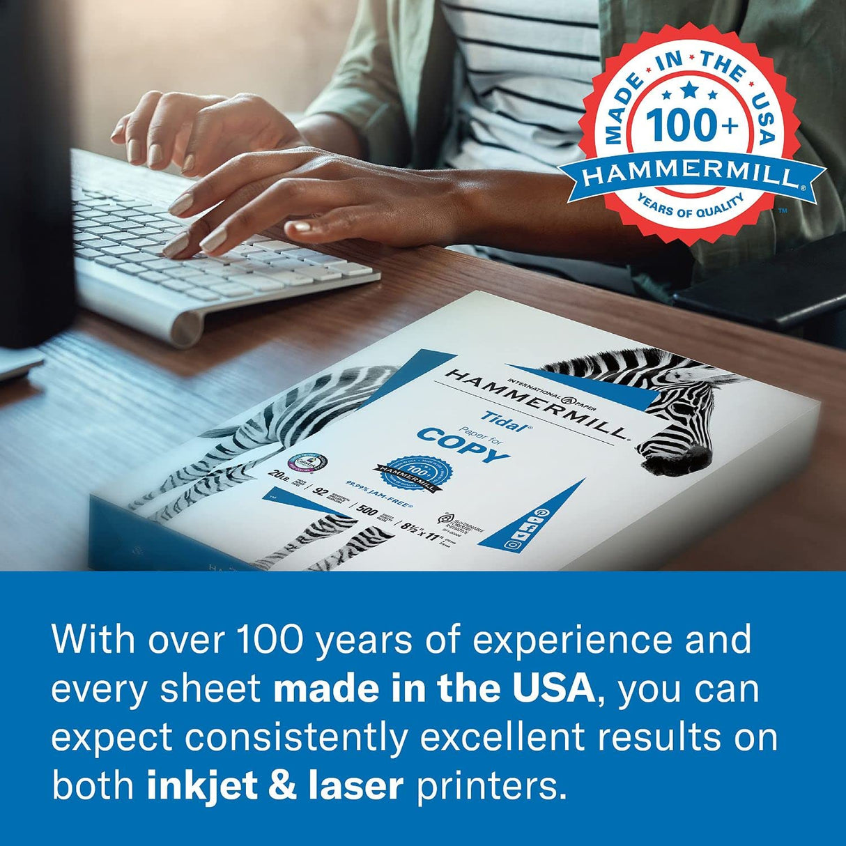 Hammermill Printer Paper, 20 Lb Copy Paper, 8.5 x 11 - 3 Ream (1,500 Sheets) - 92 Bright, Made in the USA, 500 Count (pack of 3)