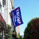 Trump 2024 Flags 3x5 Outdoor Made in USA-Double Sided 3 Ply Heavy Duty Take America Back with 4 Pcs Trump 2024 Sticker,Trump 2024 Flags Banner for Outside with 2 Brass Grommets(Red)