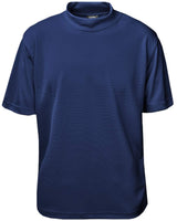 Akwa Men's Moisture Wicking Mock Turtle Tee Made in USA Lightweight Soft T-Shirt Made in USA