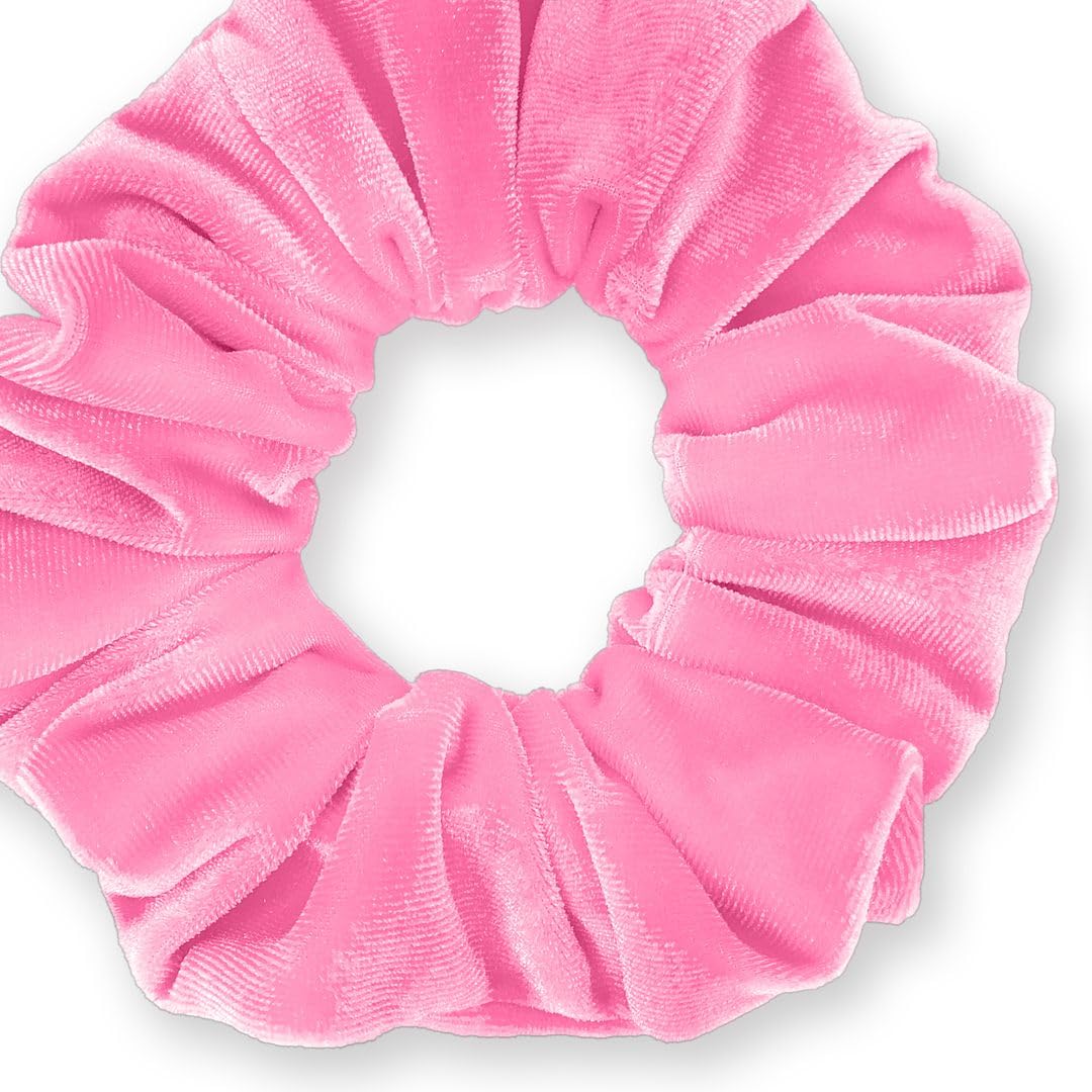 Velvet Scrunchies Premium Plush Soft Ponytail Holder Made in the USA Black