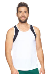 Expert Brand USA-Made Men's Oxymesh Dry Fit Athletic Tank Top Muscle Shirt