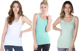 NIKIBIKI Women Seamless Basic Jersey Tank Top, Made in U.S.A, One Size
