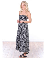 Popana Womens Long Maxi Skirt - Made in USA Long Skirts for Women Trendy - Casual Convertible Sundress Plus Size Maxi Skirt