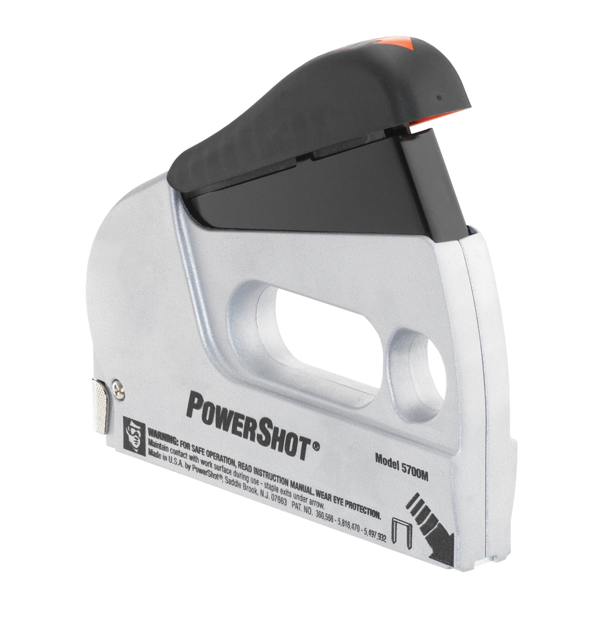 Arrow 5700 PowerShot Heavy Duty 2-In-1 Staple and Nail Gun for Wood, Upholstery, Furniture, Crafts, Fits 1/4", 5/16”, 3/8", 1/2", or 9/16" Staples and 5/8” or 9/16” Brad Nails