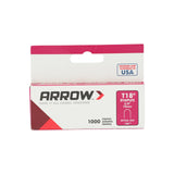 Arrow 186 T18 3/8-Inch Leg Length, 3/16-Inch Crown Size, Staples 1,000 Count, Made in the USA