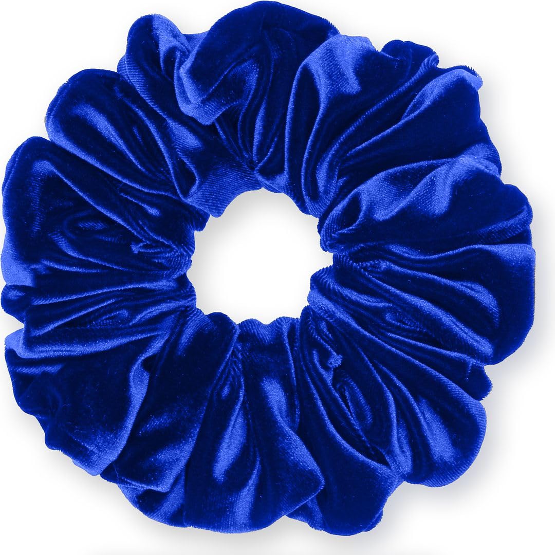 Velvet Scrunchies King Size Leopard XXL Plush Ponytail Holders Oversized Big Made in the USA