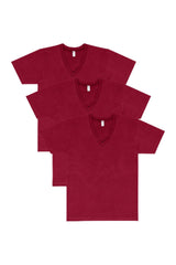 Los Angeles Apparel 3 Pack Fine Jersey V-Neck Black T-Shirt