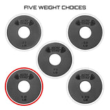 Micro Gainz Standard 1-Inch Center Hole Weight Plates, Set of 2 Black Fractional Plates Choose Set (.25LB-1.25LB), Designed for Standard 1-inch Barbells & Dumbbells, Made In USA