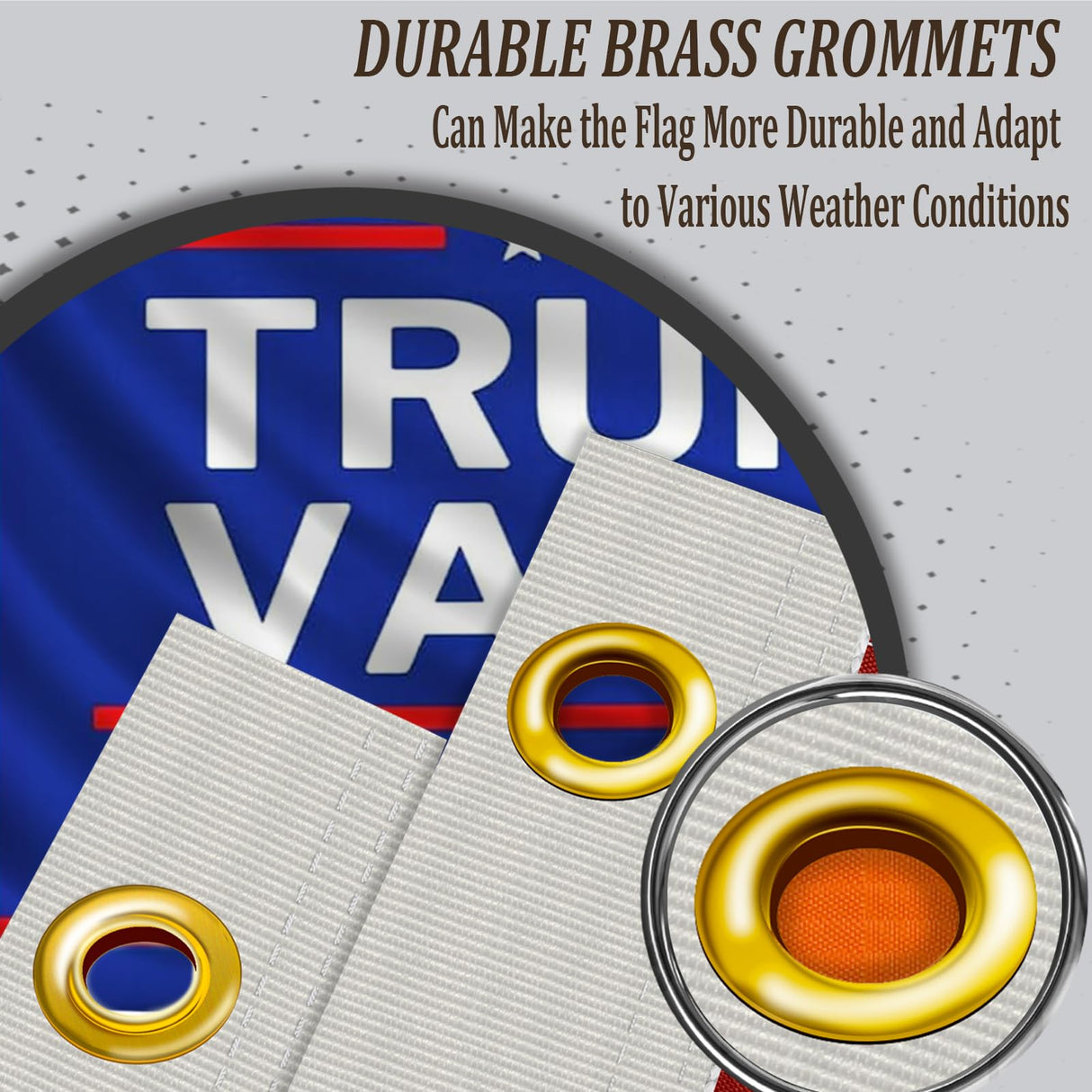 Trump Vance Flag 2024 Outdoor 3x5 Ft Double Sided Blue Trump Vance for President Flag Banner Made in USA Heavy Duty 3 Ply Thick Polyester Material with 2 Metal Grommets