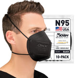 BNX N95 Mask NIOSH Certified MADE IN USA Particulate Respirator Protective Face Mask (10-Pack, Approval Number TC-84A-9315 / Model H95W) White