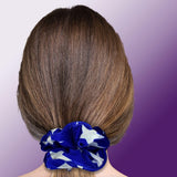 Velvet Scrunchies 3-Pack Gift Set Premium Plush Ponytail Holder Made in the USA Burgundy Forest Black