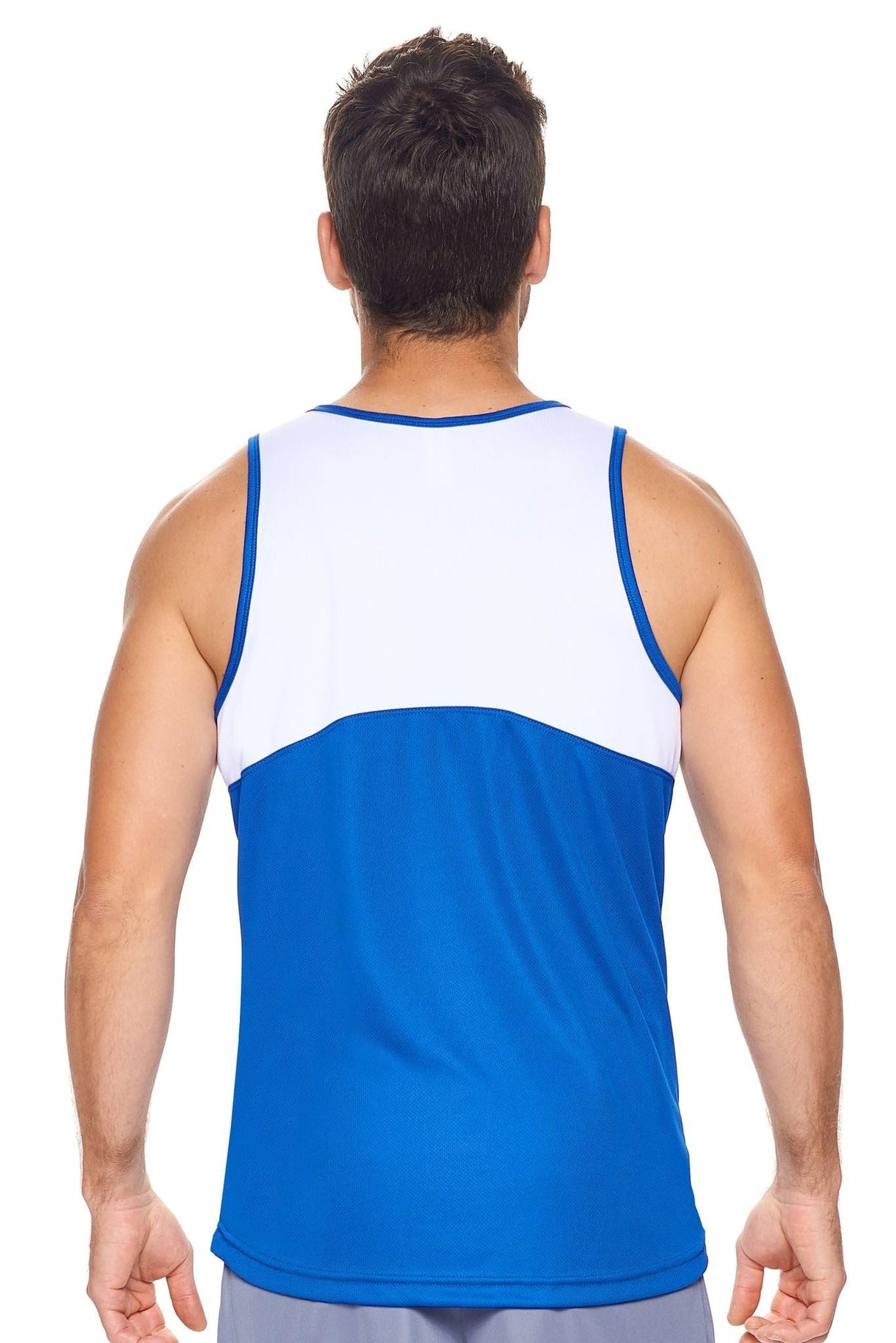 Expert Brand USA-Made Men's Oxymesh Dry Fit Athletic Tank Top Muscle Shirt