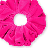 Velvet Scrunchies King Size Leopard XXL Plush Ponytail Holders Oversized Big Made in the USA