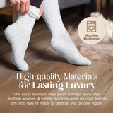 Unboxme Gifts Warm & Cozy Ultra-Luxe Cloud Sock for Women & Men - Super Soft Luxurious Fabric Sleep Socks